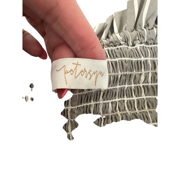 PETERSYN x Revolve Sonoma Pink Stripe Barrett Skirt Size Medium NEW NWOT - Picture 5 of 7